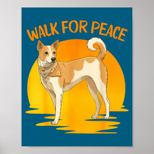 For Walk Peace Aloka Dog Minimalist Poster