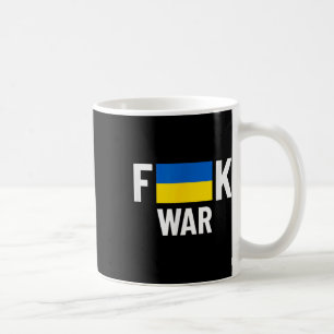 For War In Ukraine Flag Coffee Mug
