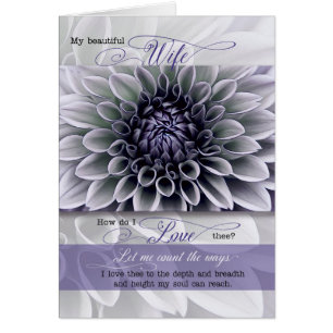for Wife Romantic Birthday Soft Lavender Flower