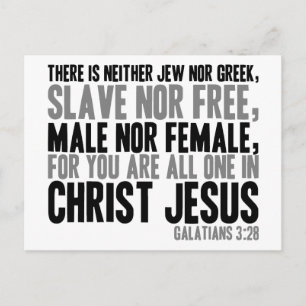 For You are All One in Christ Jesus Postcard