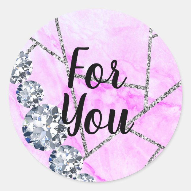 For You Classic Round Sticker (Front)