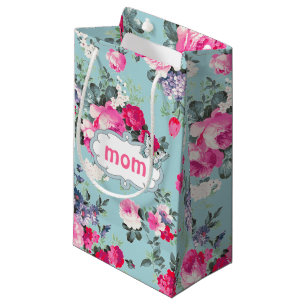 For You, Mum. Old Roses & Butterfly  Small Gift Bag