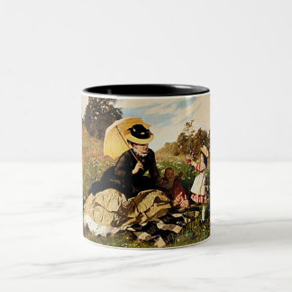 For You Mum With Love--Vintage Painting Two-Tone Coffee Mug