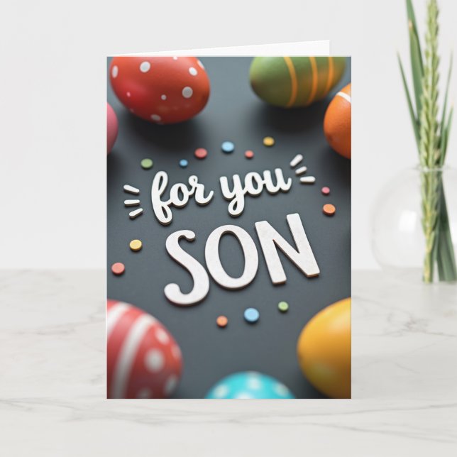 For You Son Celebration Card (Front)