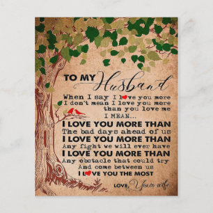 For Your Awesome Husband, Husband Birthday Gift Flyer