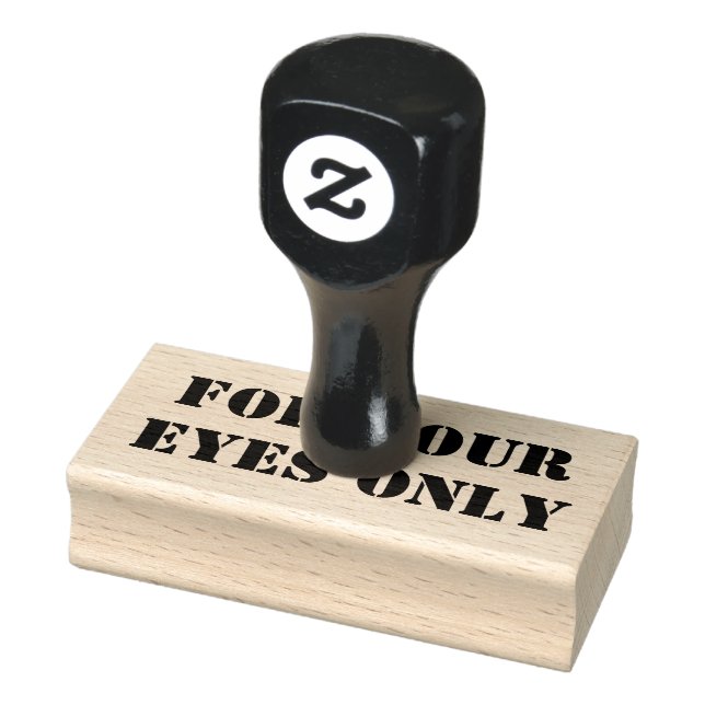 FOR YOUR EYES ONLY RUBBER STAMP (Stamp)