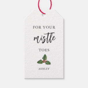 For Your Mistle Toes Pedicure, Nail Polish Kit Gift Tags