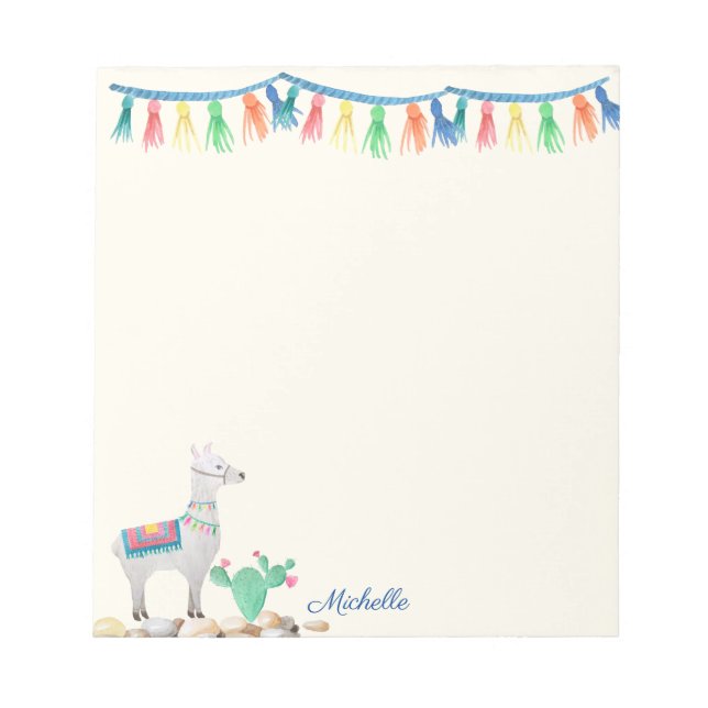 For Your Momma Lama Add Name Mother's Day Gift Notepad (Front)