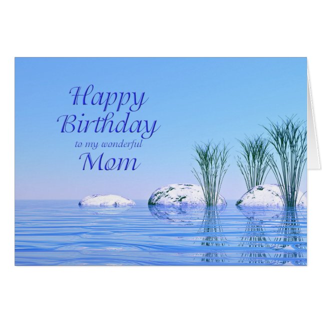 For your Mum, a Spa Like, Blue Birthday (Front Horizontal)