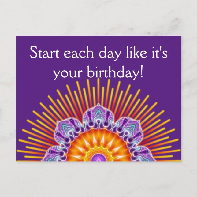 For your own funny saying or wisdom postcard (Front)