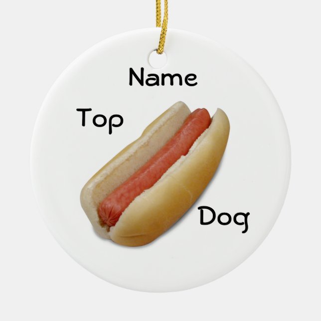 FOR YOUR "TOP DOG" ORNAMENT (Front)