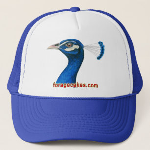 Forage Cakes:  Peacock Trucker Hat
