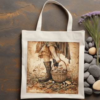 Forager's Boots Tote Bag - Autumn Witch 