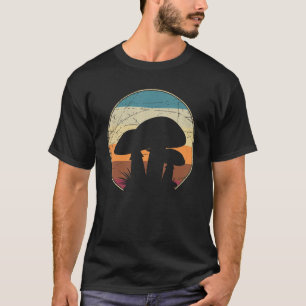 Foraging Fungi Mycology Retro Nature Forest Mushro T-Shirt