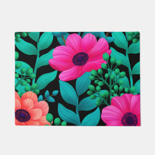 Foral And Glamour Seamless Pattern Natural Spring Doormat