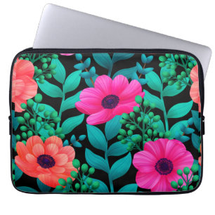 Foral And Glamour Seamless Pattern Natural Spring Laptop Sleeve