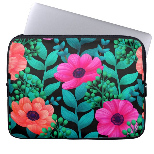 Foral And Glamour Seamless Pattern Natural Spring  Laptop Sleeve (Front)