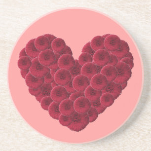 Foral Heart Coaster