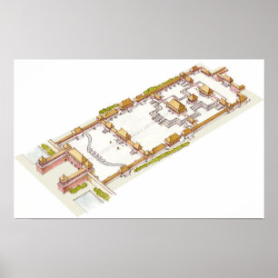 Forbbiden City Beijing. Detail Poster