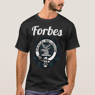 Forbes Clan Scottish Name Coat Of Arms Tartan T-Shirt