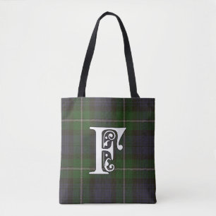 Forbes Clan Tartan Monogram Tote Bag