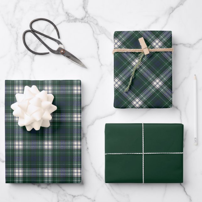 Forbes Dress Original Scottish Tartan  Wrapping Paper Sheet (Front)