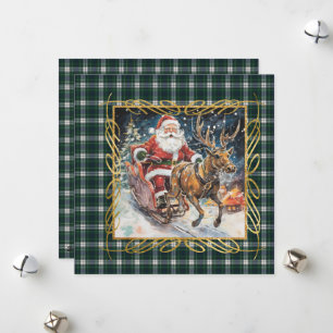 Forbes Dress Scottish Tartan Christmas Holiday Card