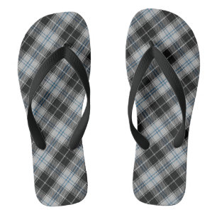 Forbes Dress White and Green Highland Plaid Thongs