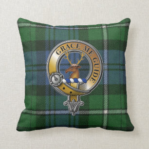 Forbes Tartan & Badge Cushion