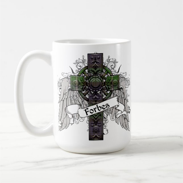 Forbes Tartan Cross Coffee Mug (Left)