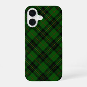 Forbes tartan green black plaid iPhone 16 case
