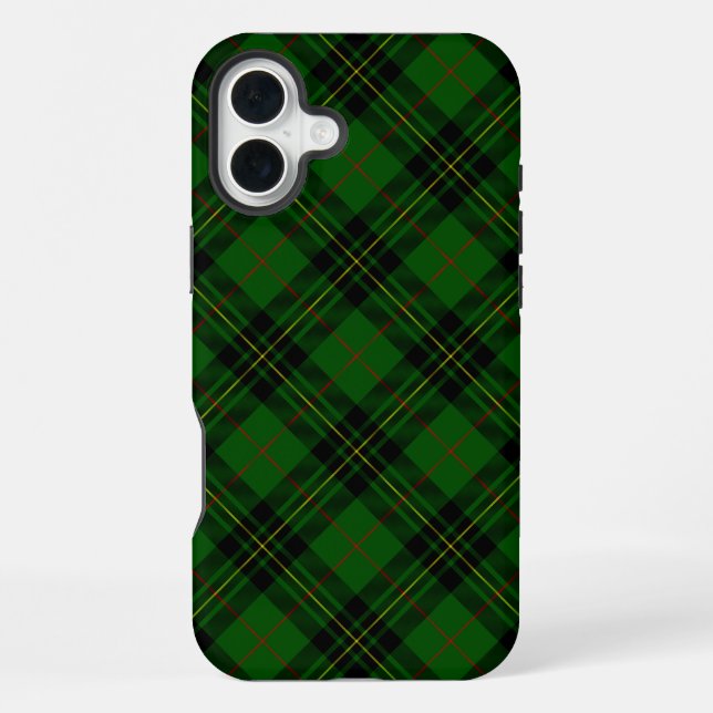 Forbes tartan green black plaid iPhone case (Back)