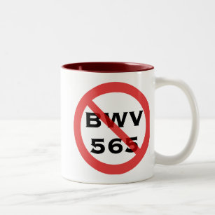 Forbidden BWV 565 mug