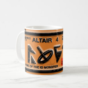 FORBIDDEN CAR LICENSE, Altair 4 Coffee Mug