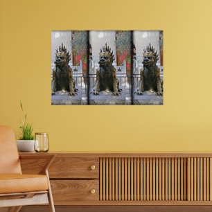 Forbidden City Dragon Statue Poster