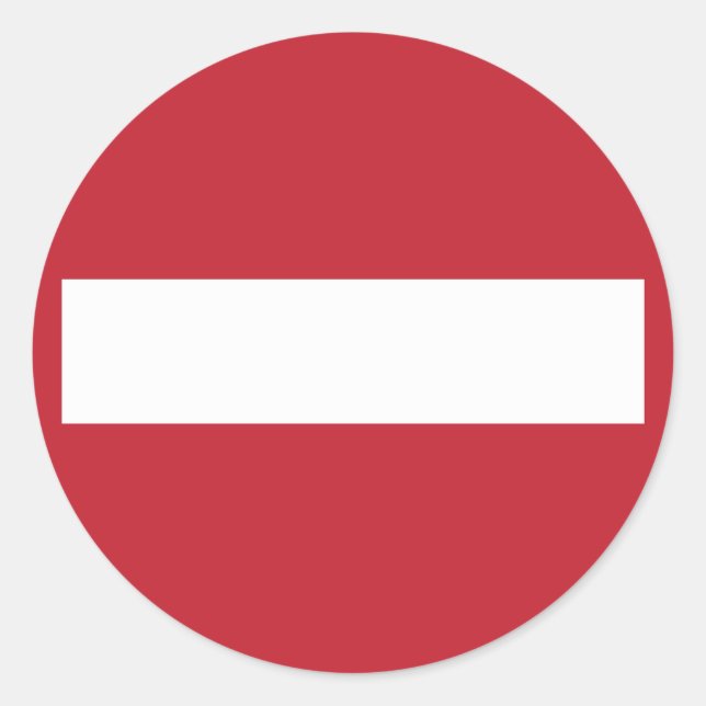 Forbidden ! classic round sticker (Front)