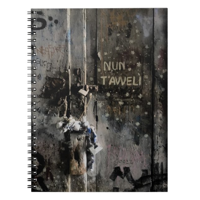 Forbidden Doorway in Naples Italy Notebook (Front)