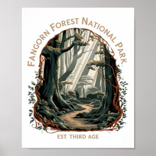 Forbidden Fangorn Forest National Park Bookworms H Poster