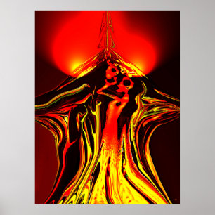 Forbidden Fruit Abstract Poster