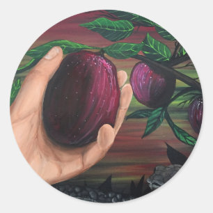Forbidden Fruit Classic Round Sticker