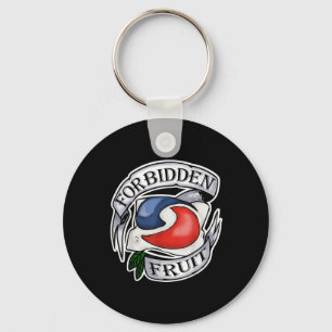 Forbidden Fruit Stupid Teen Challenge Tattoo Pod Key Ring