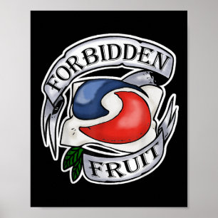 Forbidden Fruit Stupid Teen Challenge Tattoo Pod  Poster