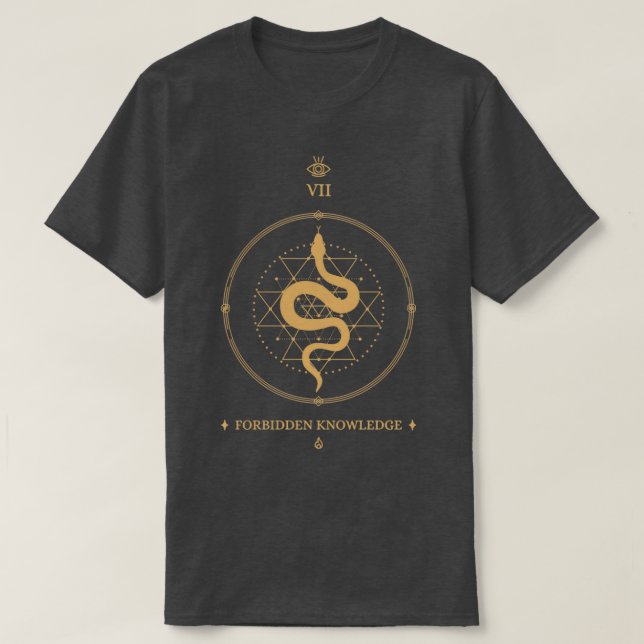 Forbidden Knowledge Snake T-Shirt (Design Front)