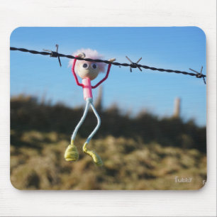 Force Fubby patser to Barbed wire. Mouse Pad