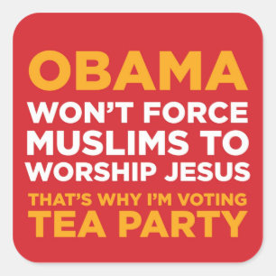 Force Muslims Square Sticker