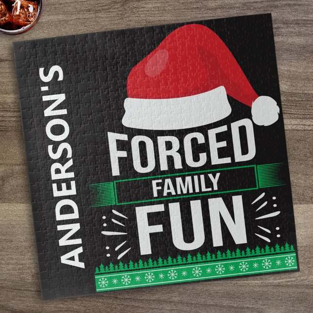 Forced Family Fun Christmas Humour Jigsaw Puzzle (Creator Uploaded)