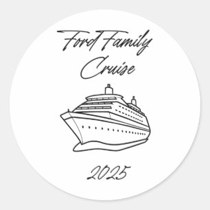 Ford Family Cruise 2025 Classic Round Sticker
