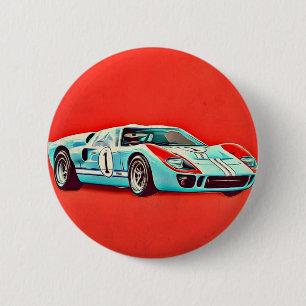 Ford GT40 6 Cm Round Badge