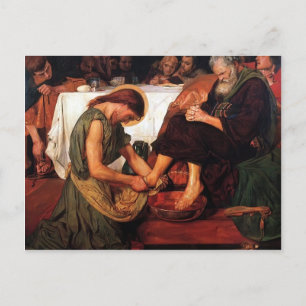 Ford Madox Brown- Jesus Washing Peter's Feet Postcard