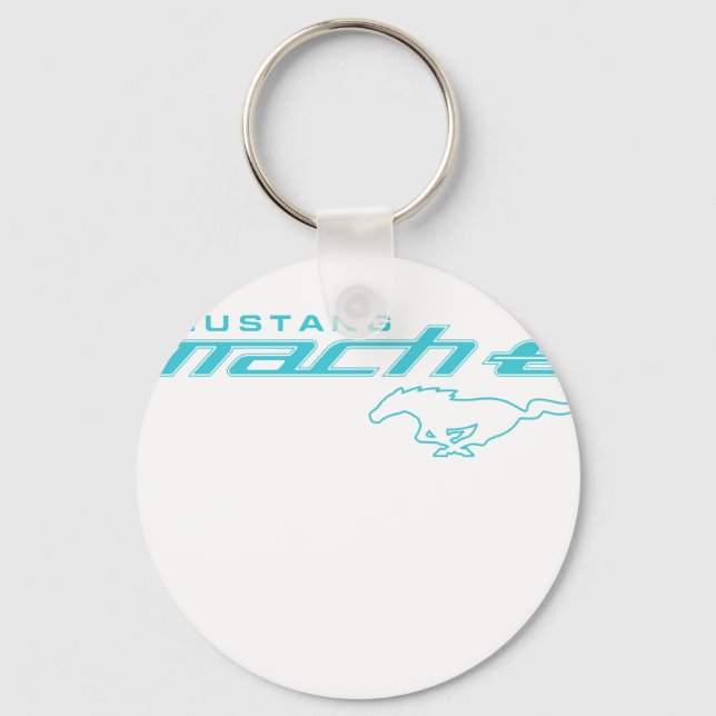 Ford Mustang Mach-E Blue Logo Key Ring (Front)